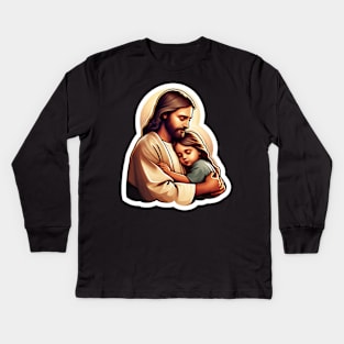 Jesus Is Always With You Kids Long Sleeve T-Shirt